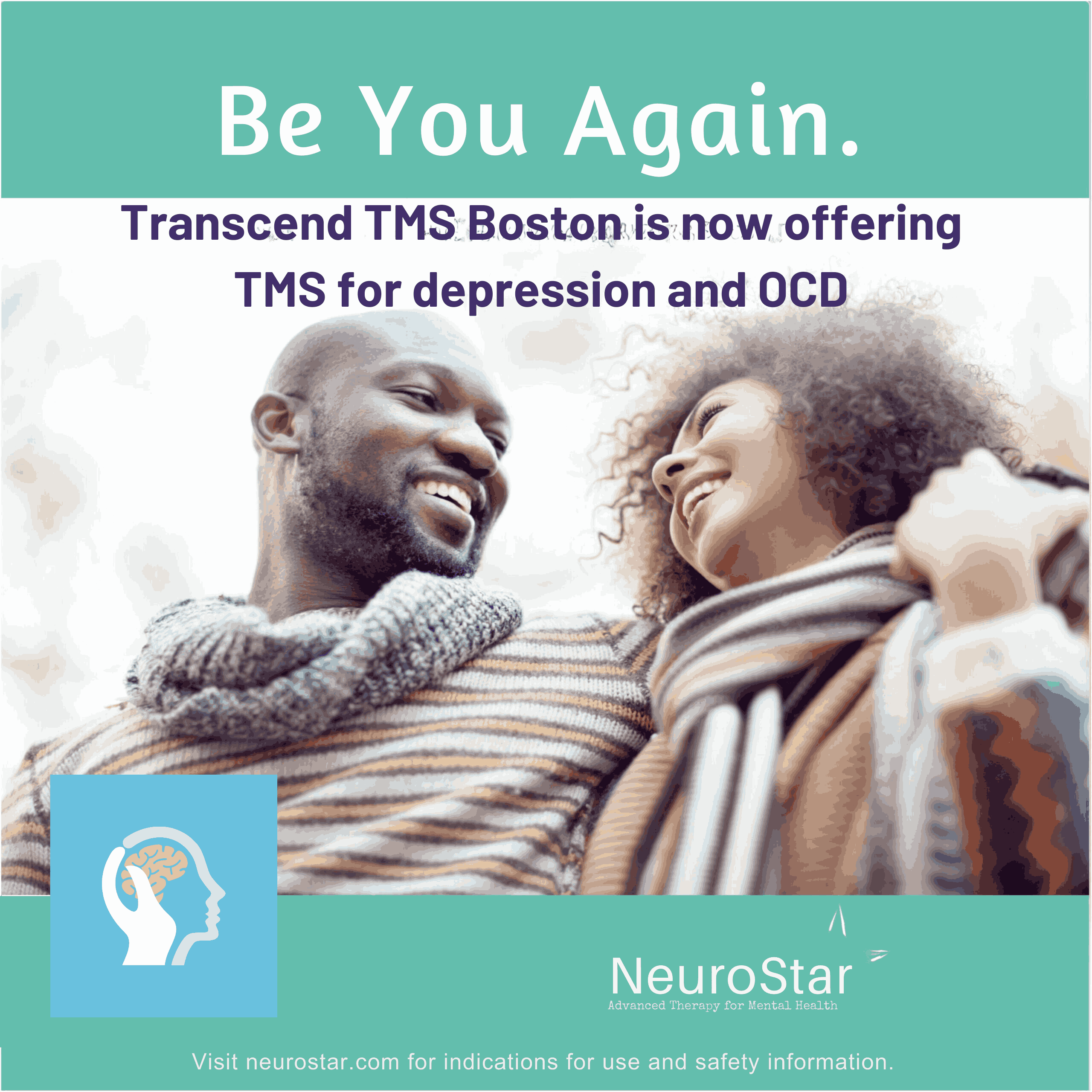 Innovative TMS Clinic Website Design for Transcend TMS Boston